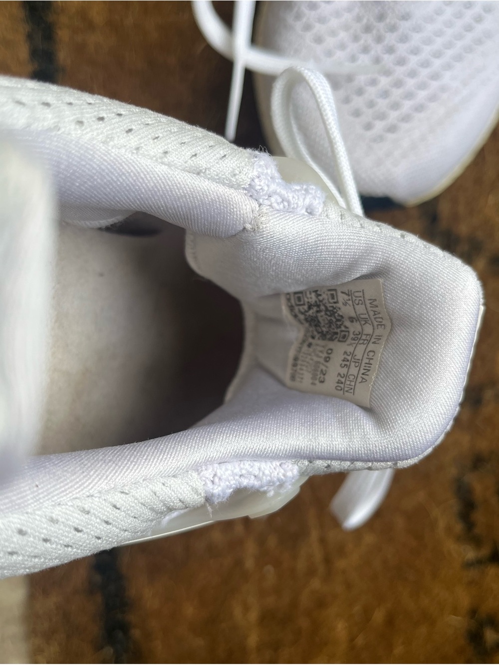 adidas White Knit Ultraboost Athletic Sneakers - Picture 7 of 10
